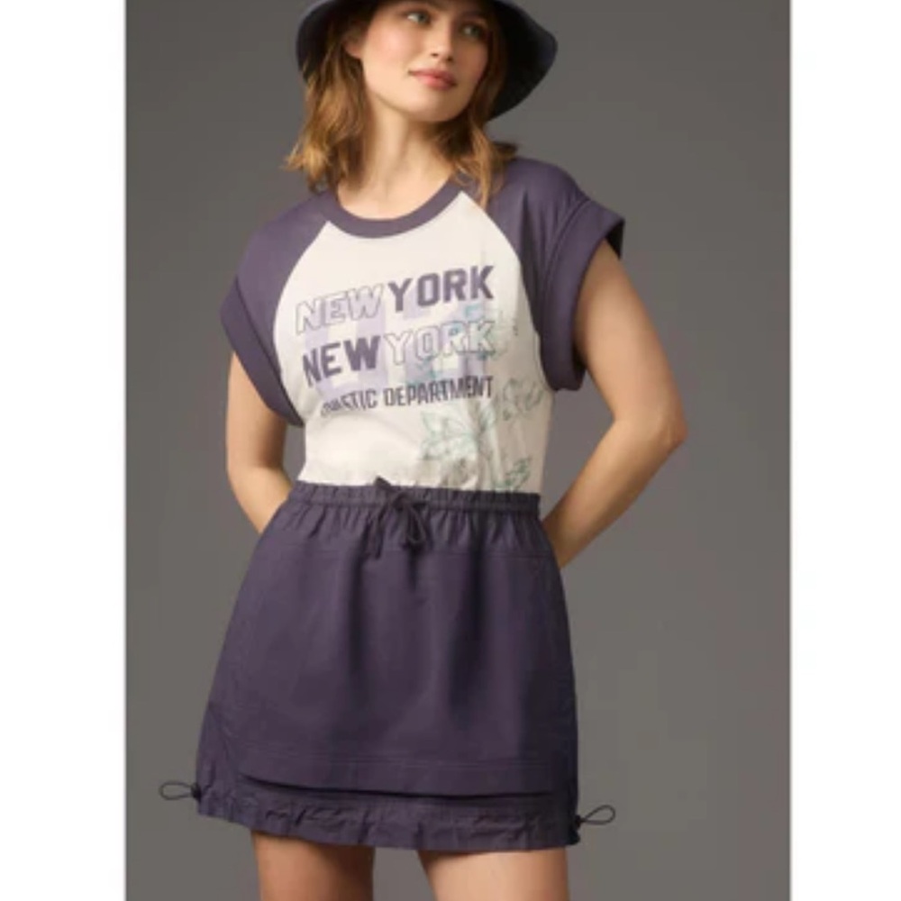 Daily Practice by Anthropologie Graphic Printed Mini Dress Size M